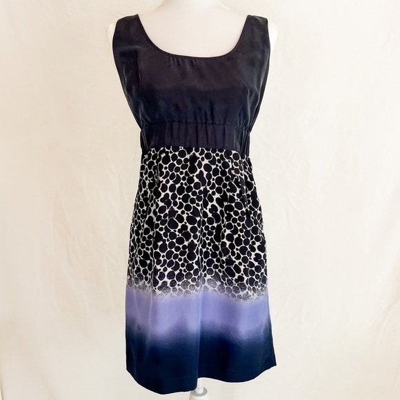 Maeve Anthropologie Women’s Black and Blue Ombre Dress - Picture 1 of 8